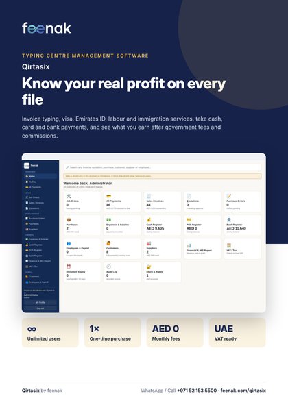 Qirtasix brochure cover